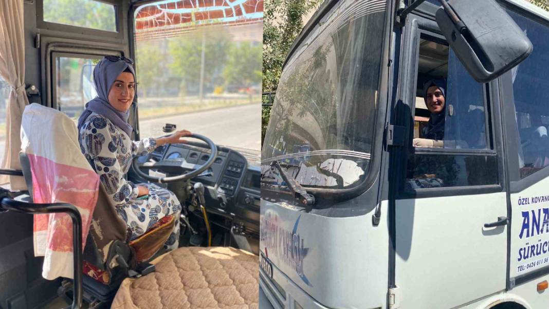 O ilçedeki tek D sınıfı ehliyetli kadın şoför: Başarmak için önce inanmak lazım 1